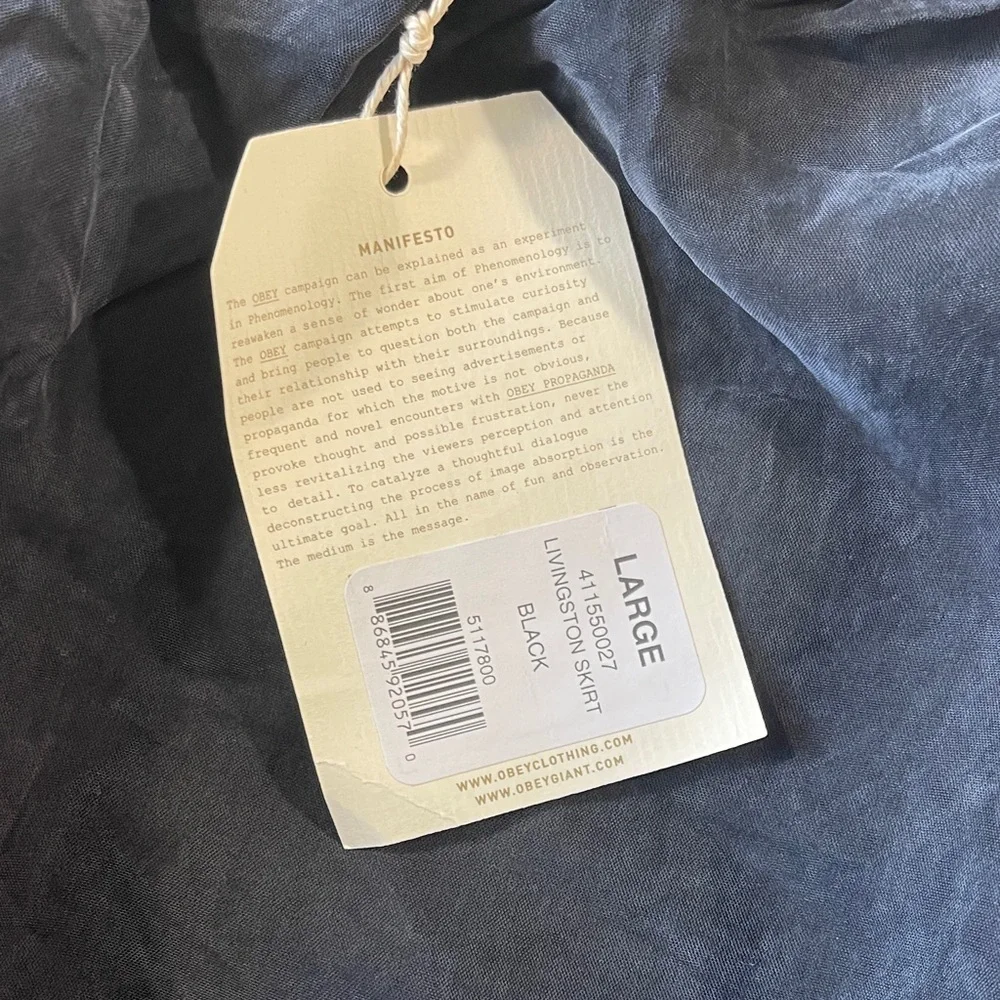 Obey Black Livingstone Skirt - Picture 2 of 6